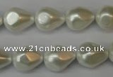 CSB890 15.5 inches 12*14mm teardrop shell pearl beads wholesale