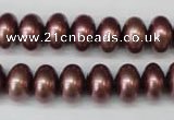 CSB906 15.5 inches 8*12mm rondelle shell pearl beads wholesale