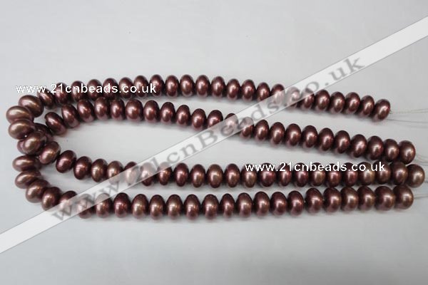 CSB906 15.5 inches 8*12mm rondelle shell pearl beads wholesale