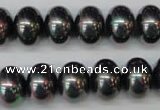 CSB909 15.5 inches 10*14mm rondelle shell pearl beads wholesale