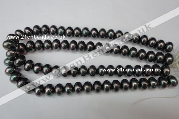 CSB909 15.5 inches 10*14mm rondelle shell pearl beads wholesale