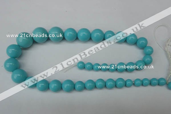 CSB932 15.5 inches 8mm - 16mm round shell pearl beads wholesale