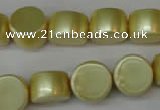 CSB948 15.5 inches 10*14mm drum shell pearl beads wholesale