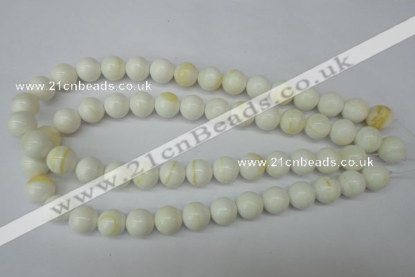 CSB955 15.5 inches 14mm round shell pearl beads wholesale