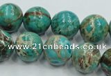 CSE02 15.5 inches 16mm round natural sea sediment jasper beads