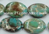 CSE09 15.5 inches 18*25mm oval natural sea sediment jasper beads