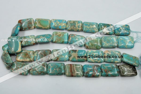 CSE16 15.5 inches 18*25mm rectangle natural sea sediment jasper beads