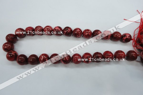 CSE166 15.5 inches 18mm round dyed natural sea sediment jasper beads