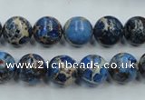 CSE212 15.5 inches 10mm round dyed natural sea sediment jasper beads