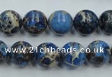 CSE213 15.5 inches 12mm round dyed natural sea sediment jasper beads