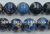 CSE216 15.5 inches 20mm round dyed natural sea sediment jasper beads