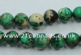 CSE220 15.5 inches 8mm round dyed natural sea sediment jasper beads