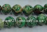 CSE222 15.5 inches 16mm round dyed natural sea sediment jasper beads