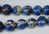 CSE300 15.5 inches 8mm - 18mm round dyed sea sediment jasper beads