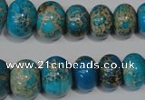 CSE302 15.5 inches 7*10mm – 15*20mm rondelle dyed sea sediment jasper beads