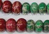 CSE305 15.5 inches 7*10mm – 15*20mm rondelle dyed sea sediment jasper beads