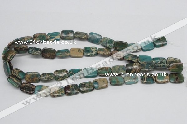 CSE5015 15.5 inches 12*16mm rectangle natural sea sediment jasper beads