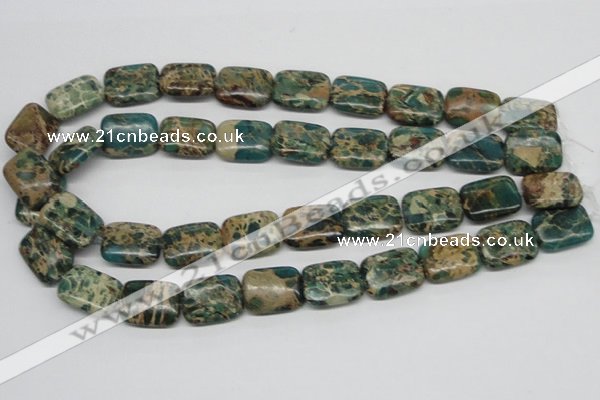 CSE5017 15.5 inches 15*20mm rectangle natural sea sediment jasper beads