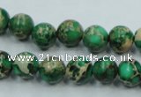 CSE58 15.5 inches 10mm round dyed natural sea sediment jasper beads