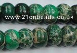 CSE60 15.5 inches 10*14mm rondelle dyed natural sea sediment jasper beads