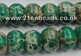 CSE61 15.5 inches 12*16mm rondelle dyed natural sea sediment jasper beads