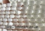 CSE638 15 inches 8*12mm drum selenite beads wholesale