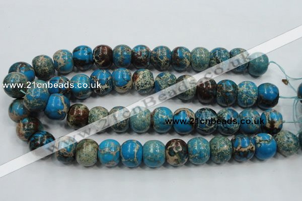 CSE64 15.5 inches 15*18mm rondelle dyed natural sea sediment jasper beads