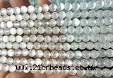 CSE650 15 inches 6mm round selenite beads wholesale
