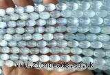 CSE654 15 inches 6*9mm rice selenite beads wholesale