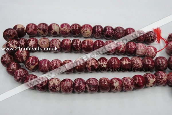 CSE67 15.5 inches 15*18mm rondelle dyed natural sea sediment jasper beads