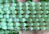CSE685 15 inches 8*12mm rice selenite beads wholesale
