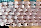 CSE695 15 inches 8*12mm rice selenite beads wholesale