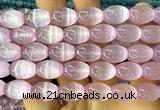 CSE696 15 inches 10*14mm rice selenite beads wholesale