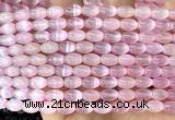 CSE704 15 inches 6*9mm rice selenite beads wholesale