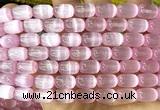 CSE708 15 inches 8*12mm drum selenite beads wholesale