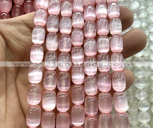 CSE718 15 inches 8*12mm drum selenite beads wholesale