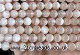 CSE722 15 inches 10mm round selenite beads wholesale