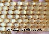 CSE735 15 inches 8*12mm rice selenite beads wholesale