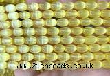 CSE744 15 inches 6*9mm rice selenite beads wholesale