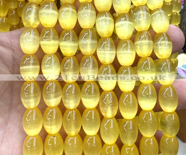 CSE746 15 inches 10*14mm rice selenite beads wholesale