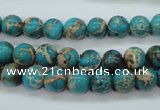 CSE75 15.5 inches 8mm round dyed natural sea sediment jasper beads