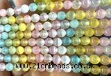 CSE750 15 inches 6mm round rainbow selenite beads wholesale