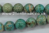 CSE76 15.5 inches 12mm round dyed natural sea sediment jasper beads