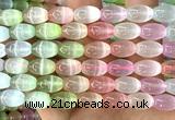 CSE766 15 inches 10*14mm rice colorful selenite beads wholesale