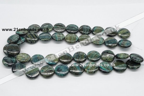 CSG17 15.5 inches 20mm flat round long spar gemstone beads wholesale