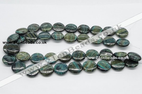 CSG19 15.5 inches 12mm flat round long spar gemstone beads wholesale