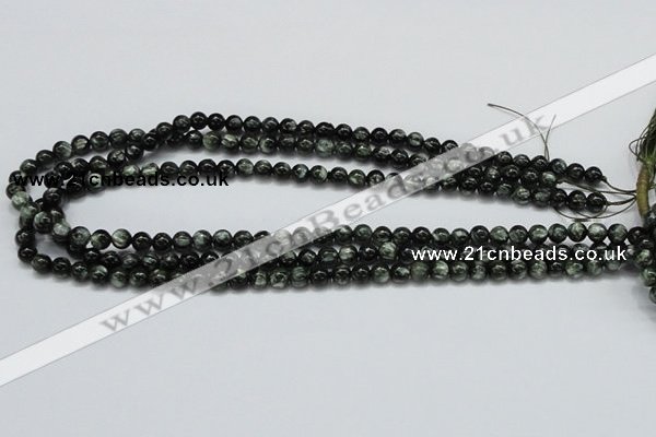 CSH01 15.5 inches 6mm round natural seraphinite gemstone beads