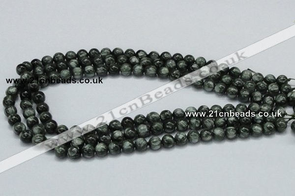 CSH02 15.5 inches 8mm round natural seraphinite gemstone beads