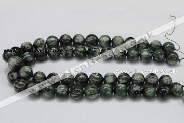 CSH06 15.5 inches 16mm round natural seraphinite gemstone beads