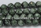 CSH07 15.5 inches 10mm faceted round natural seraphinite beads